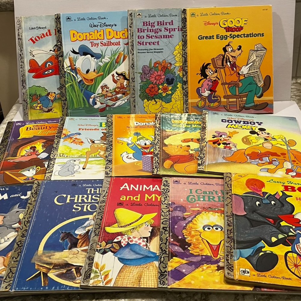 14 Vintage Children’s Books Little Golden Books 14 Books in all